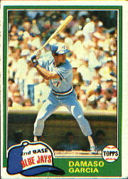 1981 Topps Baseball Cards      488     Damaso Garcia RC